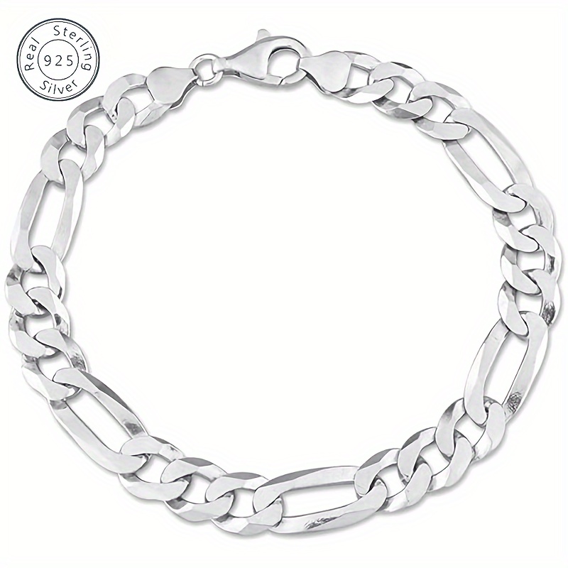 

925 Silver Men's Boutique Fashion Bracelet, Personality, , , Suitable For Parties, Banquets, Father's Day Anniversary Birthday Necklace, The Perfect Birthday Gift, Give Gift Box