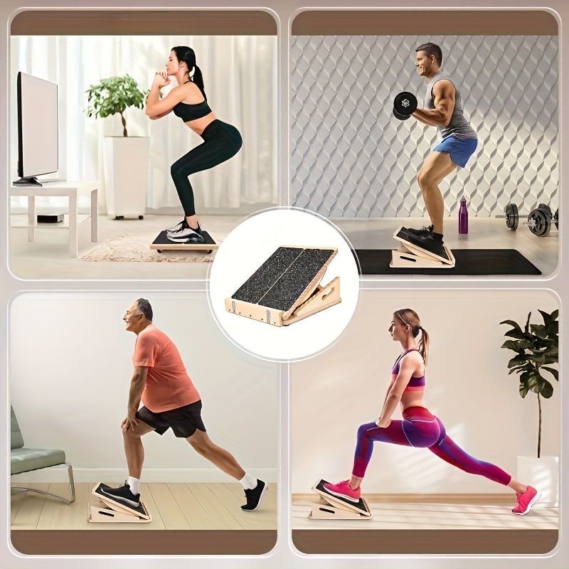 2-in-1 Balance Board for Physical Exercise, Portable Wooden Slant Board for  Calf Stretching, Squats Calf Stretcher, Adjustable Incline Board for Knees - Main Image