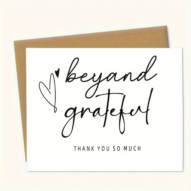 

1pc Thank You Card, Thank You Employee Card For Corporate Meetings, Thank You For Supporting Me, A Thank You Gift And Employees