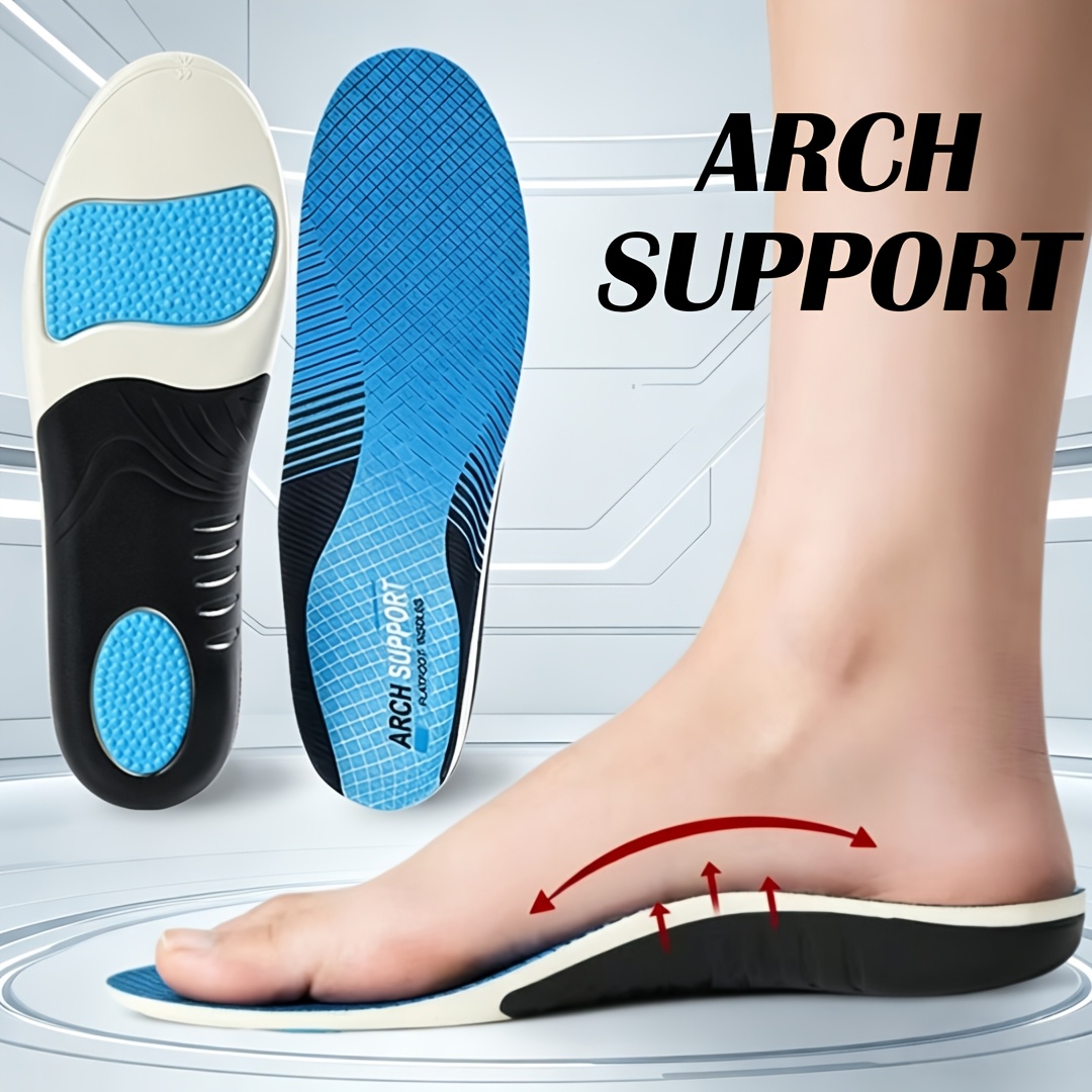 TEMU Heavy-duty Arch Support Insole, High-quality Cushioning, Breathable And Non-slip, Ideal For Walking, Sports And Fitness Enthusiasts, Compatible