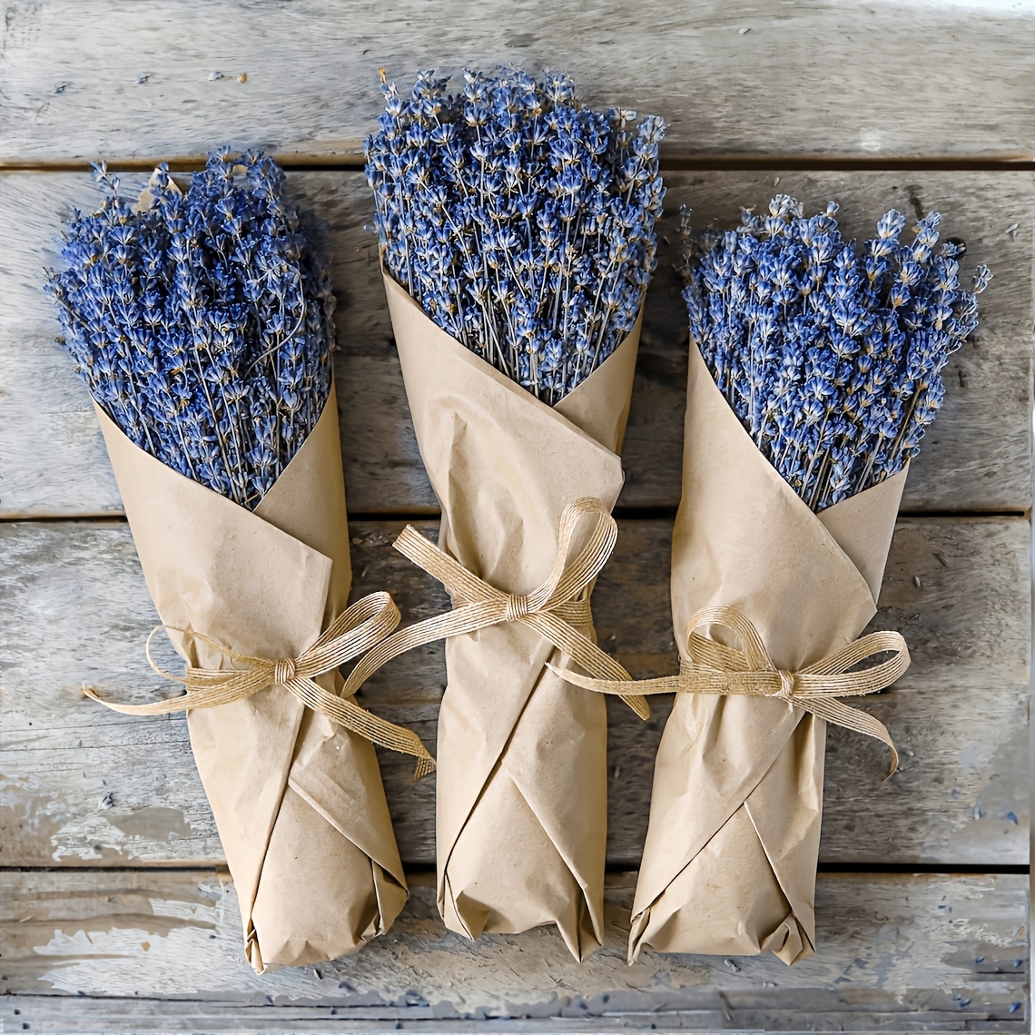 TEMU Dried Lavender Bunch - 135 Stems Dried Lavender Flowers | Farm-grown Lavender Decor, Wedding And Housewarming Gift For Her, Mother's Day Gift