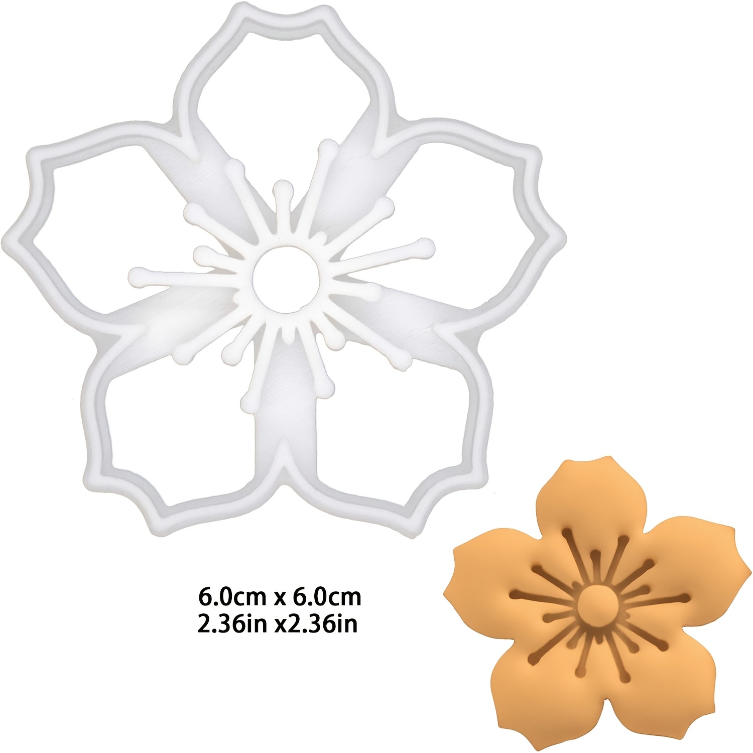 TEMU 1pc Cherry Clay Mold, Suitable For Clay, Decoration, And Clay Pressing - Ideal For Outdoor Clay, Essential Outdoor Clay Tool, And Spring Clay