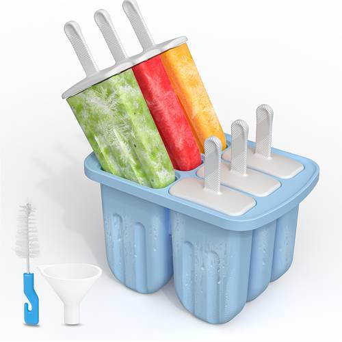 1pc 2pcs 6 in 1 silicone ice mold reusable sicle maker