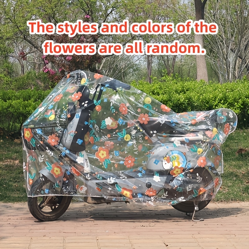 TEMU Copertura per bici elettrica con motivo e casuali, copertura universale per scooter resistente allo sporco, universale per biciclette