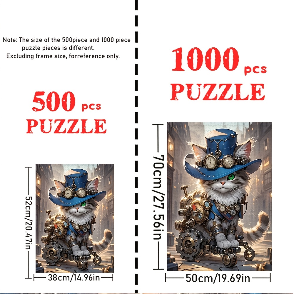 500/1000pcs Adult Jigsaw Puzzle for Family Interaction & Home Decor