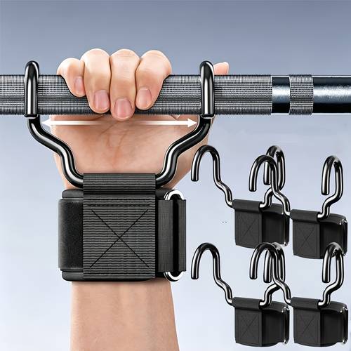 pull up assist hook fitness wrist strap hook band single bar auxiliary equipment mens grip hook anti slip hand training supplies