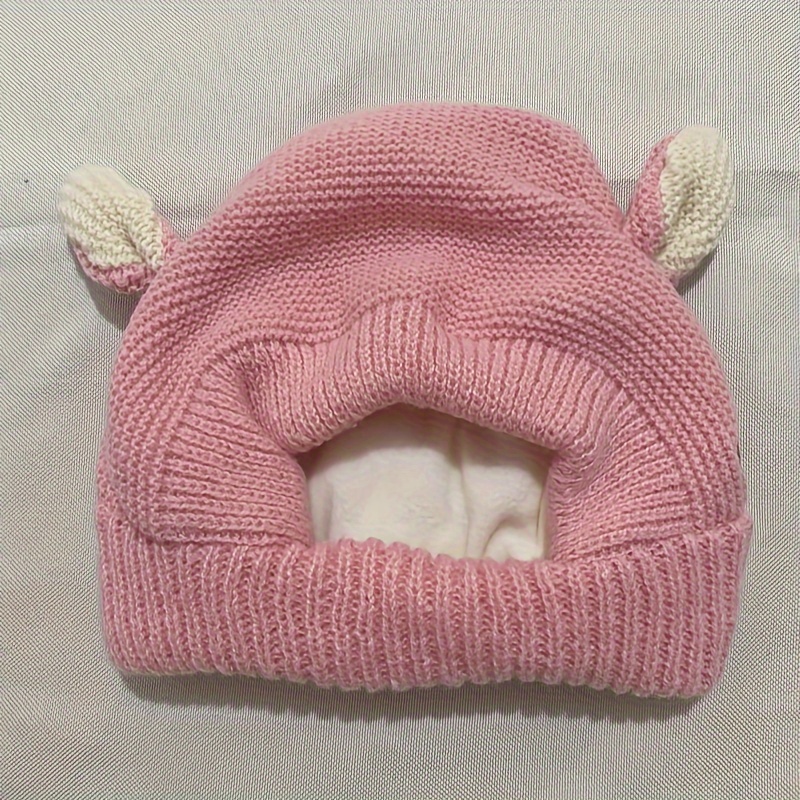 TEMU 1pc Of Dog Silent Earmuffs, Noise Protection Earmuffs, Medium And Large Dog Knitted Hat Ears