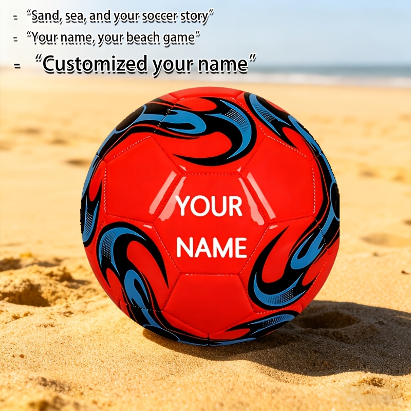E-shop [DU PERSONALISIERST DEINEN NAMEN] Fußball Größe 5 - Personalisiert mit Text. Geeignet für Spiele, Training und alle Sportstätten,