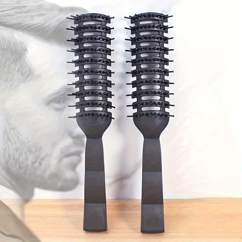 

1pc Vintage Oil Head Hair Styling Comb Plastic Fluffy Hairdressing Comb Classic Hair Comb For All Hair Types