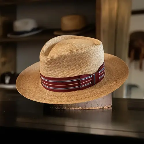 handmade straw hat vacation beach panama hat unisex top hat fathers day gift