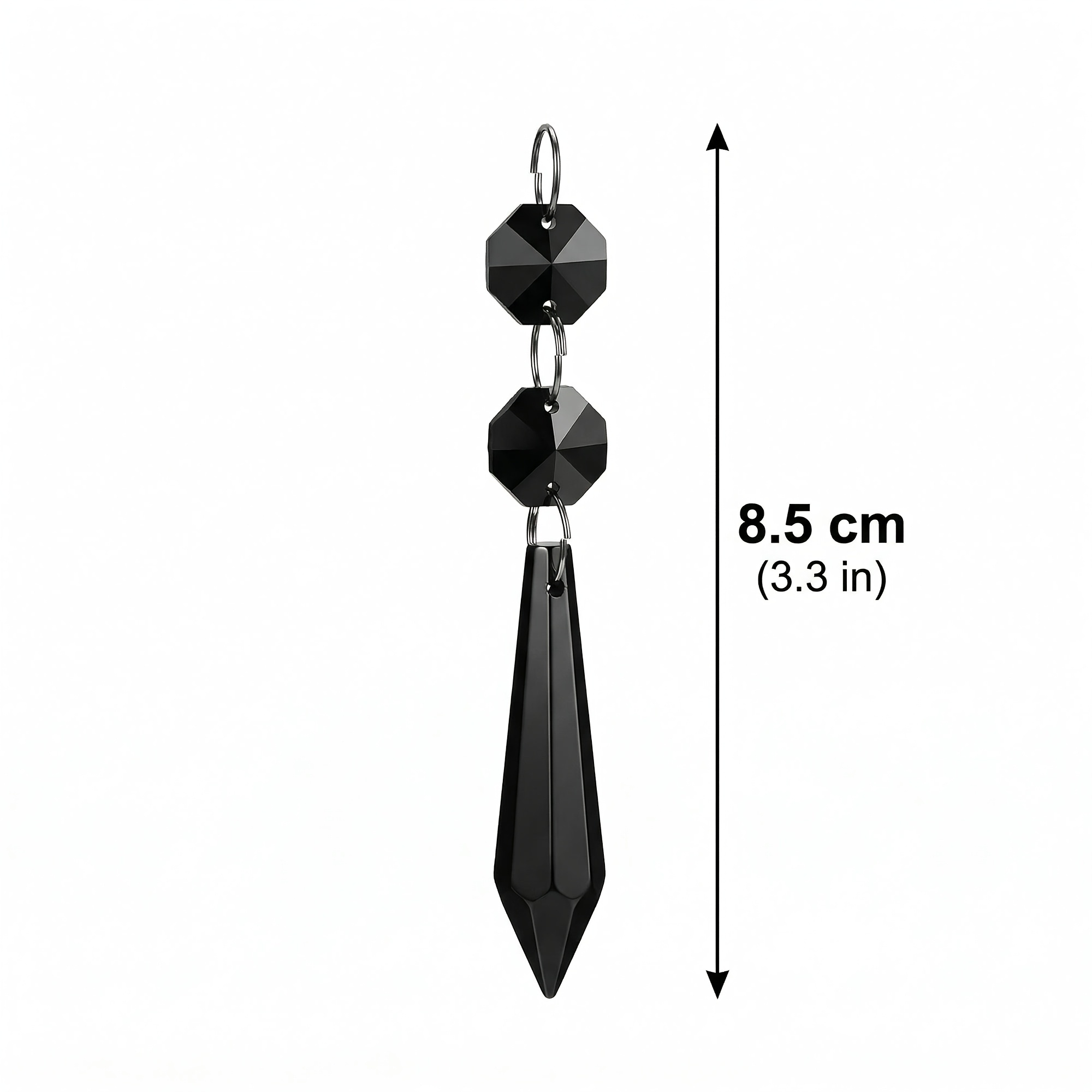 TEMU 2d Flat, 20pcs Hanging Acrylic Crystal Hanging Bead For Centerpieces Acrylic Chandelier Garland Beads Strands Prism Decorations Wedding Party
