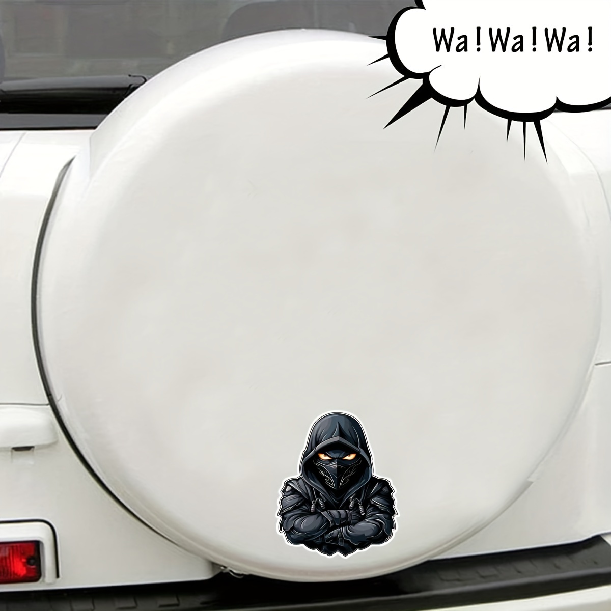 

1pc Black Ninja Sticker Souvenir Window Decal Vinyl For Cars Van Trucks Walls Laptop Doors Windows