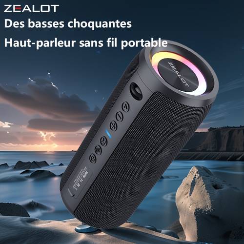 photo de l'article s51pro enceinte subwoofer portable extérieur fil, haute qualité, double appariement, pour smartphones, , extérieur, camping
