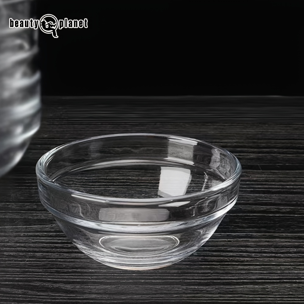 10pcs Beauty Planet Bowl Set, Contains 10 Small Bowls - Transparent, Thickened Mini Size, Unscented Mask Preparation Tool, Salon Mask Application Tool, Non-electrical, No Battery