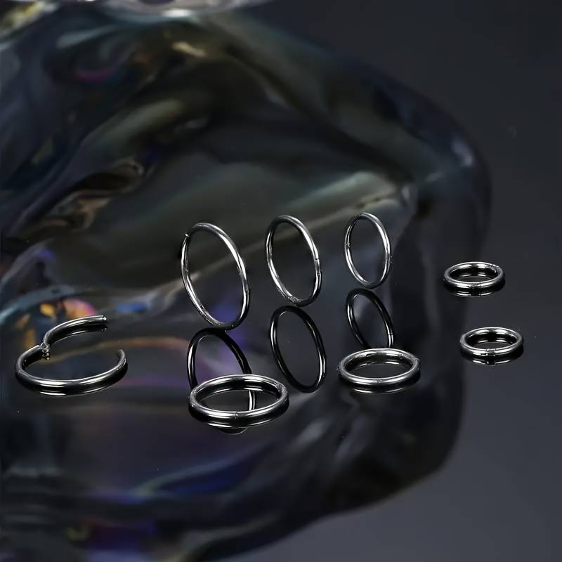 Nose Piercing Hoop 365 Sleepers Pair Titaniu 20G (Very Thin