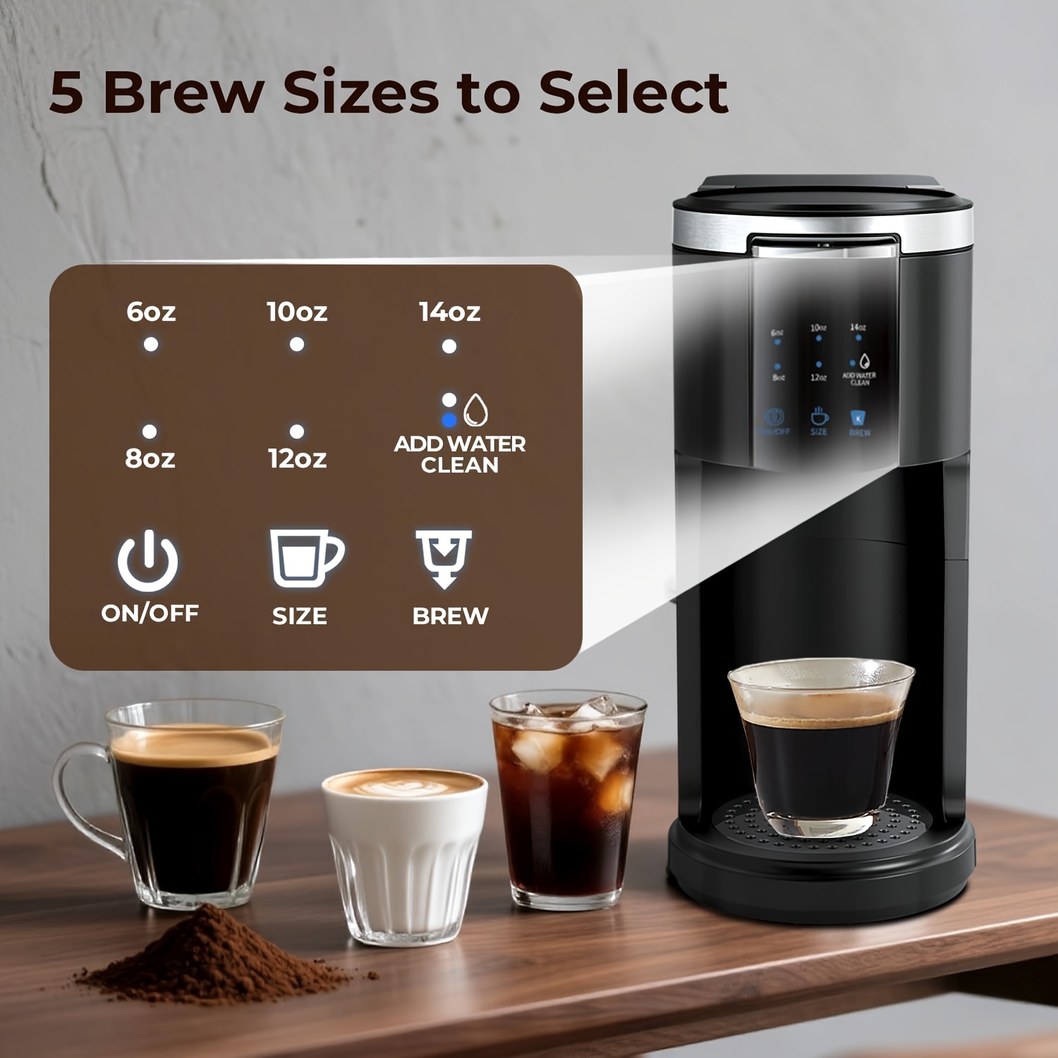 5 cup single serve coffee maker single serve coffee maker k - Temu