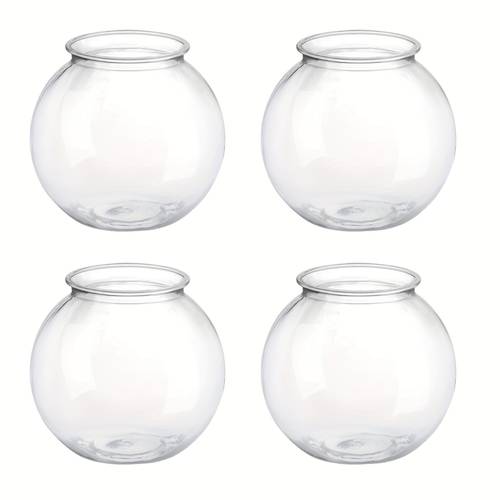 4 8pcs decorative fish tanks transparent bowls suitable for game additions for party decorations or as table ornaments for party decoration