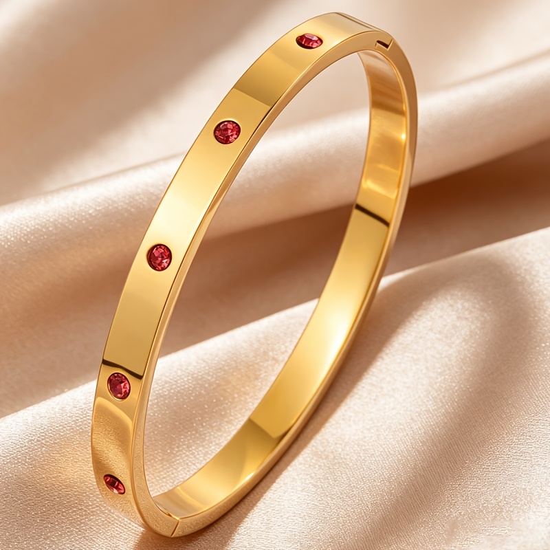 3pc Simple Elegant Stainless Steel Bracelet Set, Daily Wear