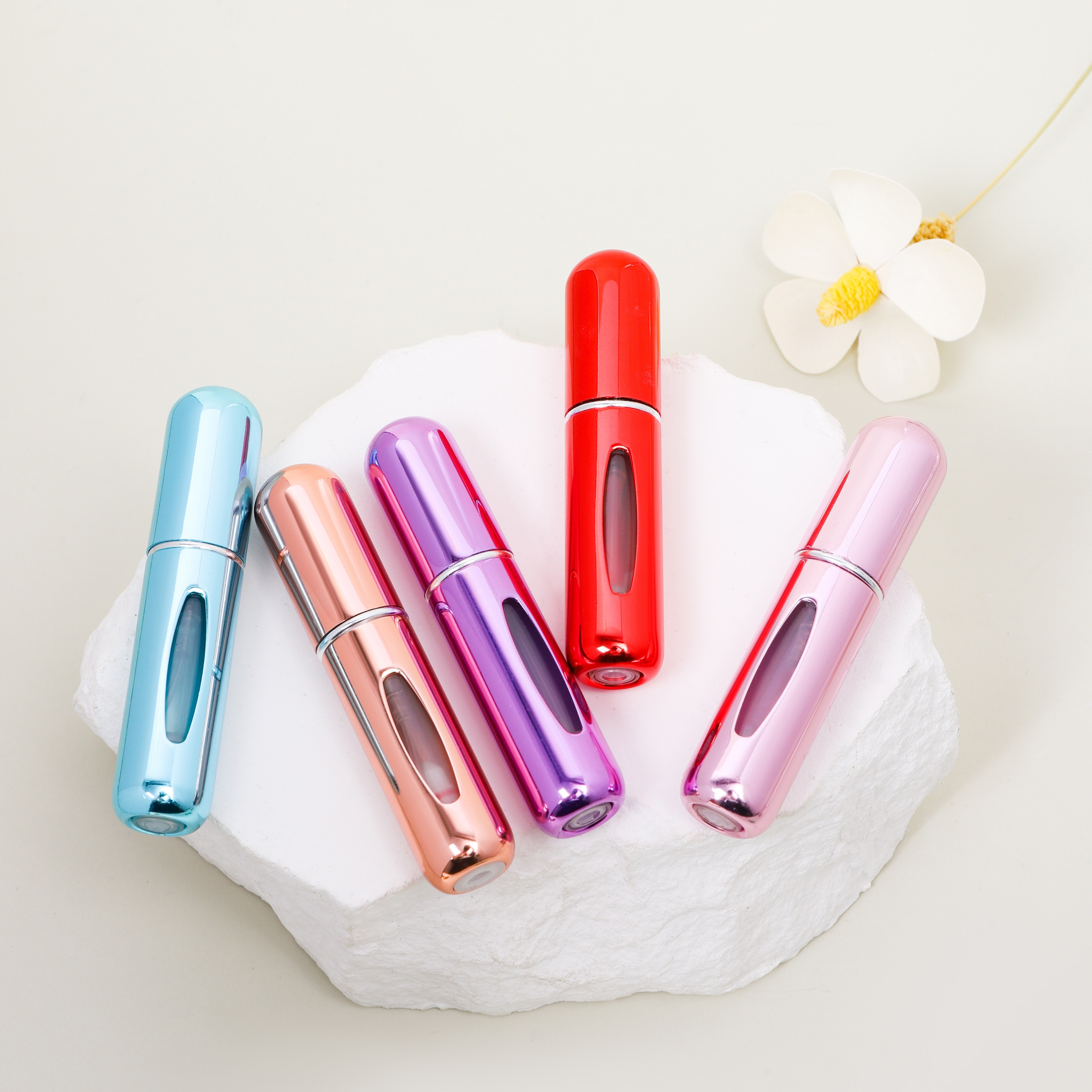 

10pcs Mini Travel Perfume Refillable , Portable Perfume Spray Bottle, Travel Perfume Scent Pump Case Fragrance Empty Container Spray Bottle For Traveling And , 5ml