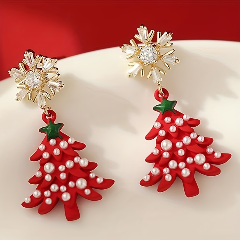 

1 Christmas Tree , Women' , Alloy & 925 Ear , , For Parties &