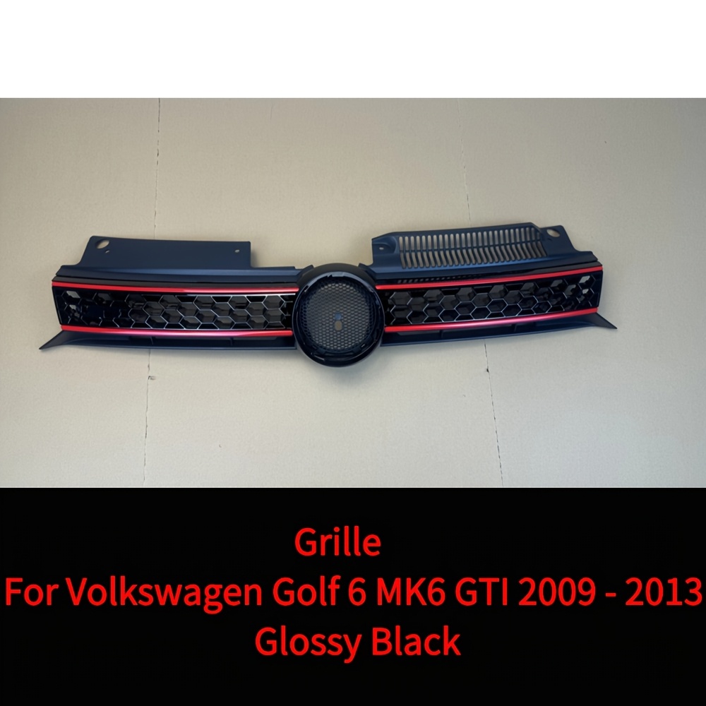 TEMU Suitable For The For Golf 6 Mk6 From 2009 To 2013, This Style Upgrade Features An Air Intake Bumper Grille With A Honeycomb Mesh For Improved