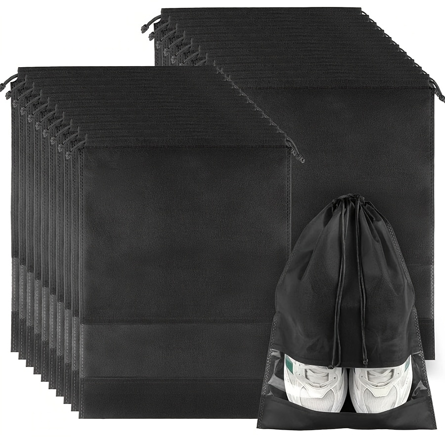 10pcs/20pcs Portable Travel Shoe Bags Shoe Storage Bags Space Saving  Storage Bags Dustproof Drawstring Suitcase, Suitable for Bedroom, Living  Room, Tr