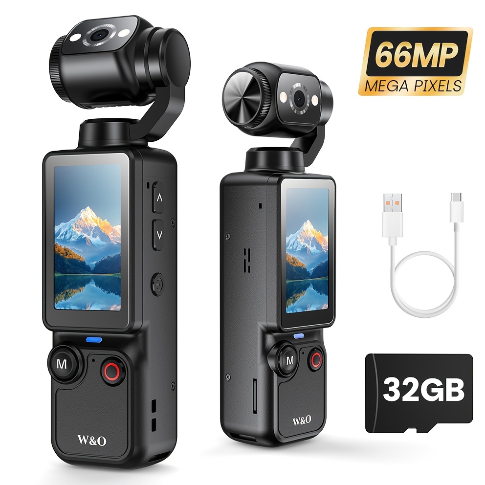   video recording camera with 1 9 cmos usb rechargeable 180 rotating action camcorder for vlogging live streaming   perfect christmas gift for couples back to school or easter vlogging camera
