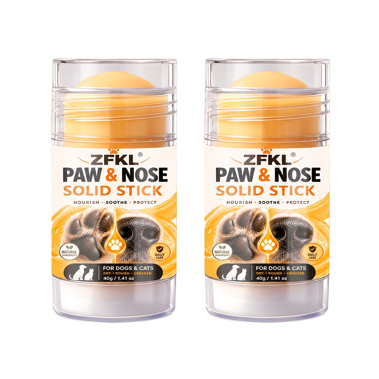 TEMU 2pcs Pet Moisturizing Sticks, Suitable For Cats And Dogs, Easy To Carry, Provides Deep Moisturization, And Cracking, For Care And Nose