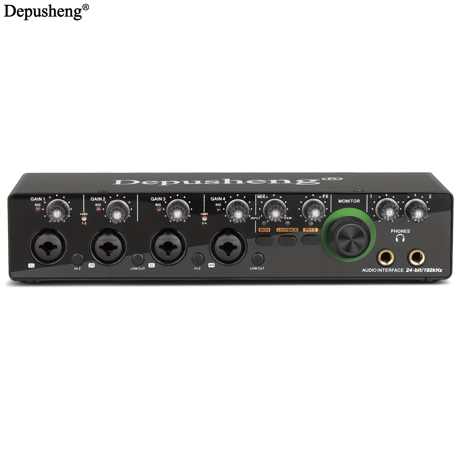   usb audio interface 24bit 192khz for computer recording podcasting and streaming plug and play   for content   musicians and more