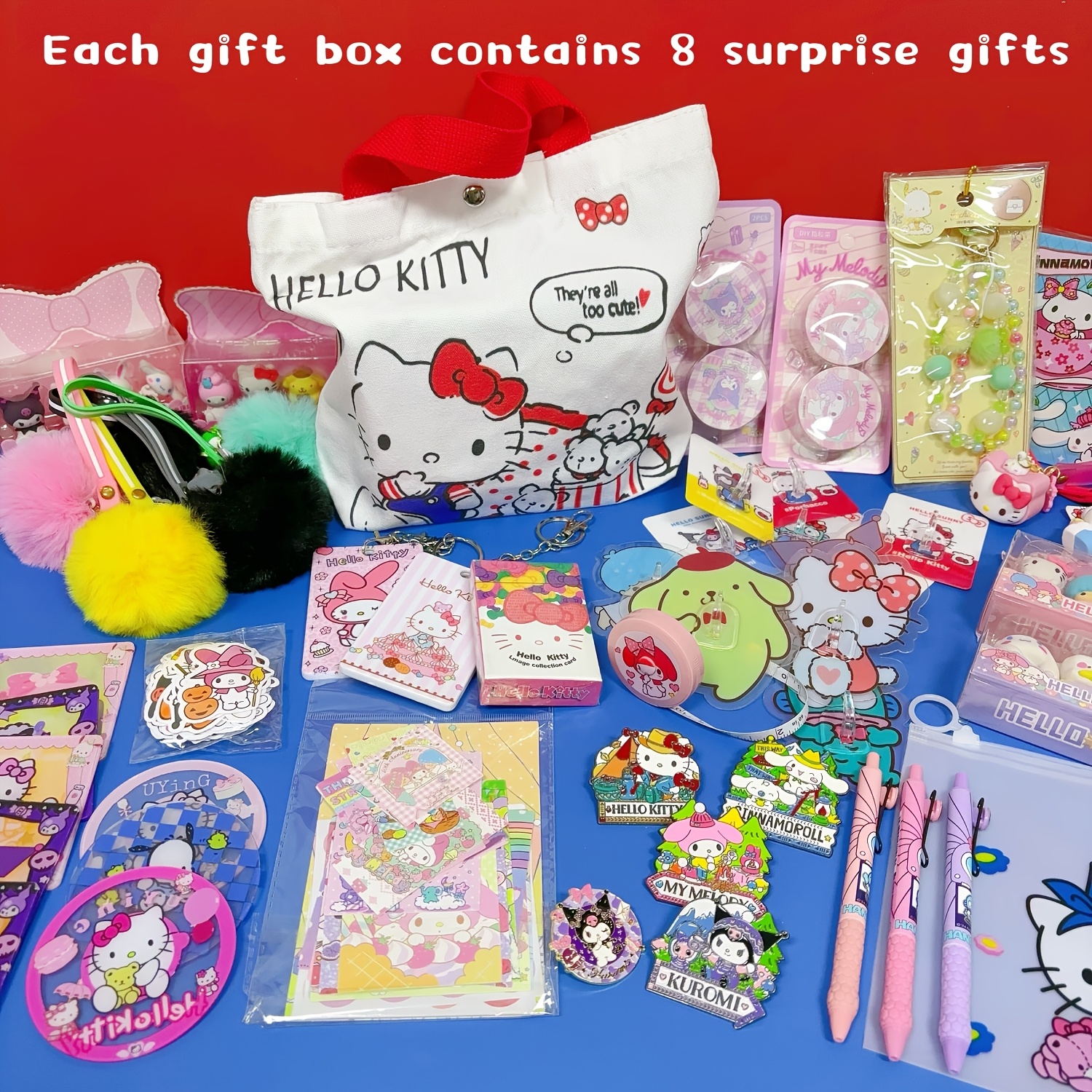 

Sanrio Theme Gift Box Party Gift Small Gift Contains 7- Suitable For As A Graduation Gift