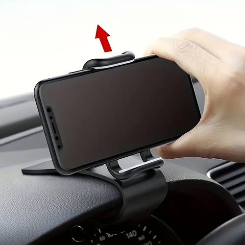 2pcs (car phone holder x 1 at random color plastic toothpaste tube squeezer x 1) multifunctional mobile phone holder, rotatable fixture, sa gps navigation, car dashboard holder