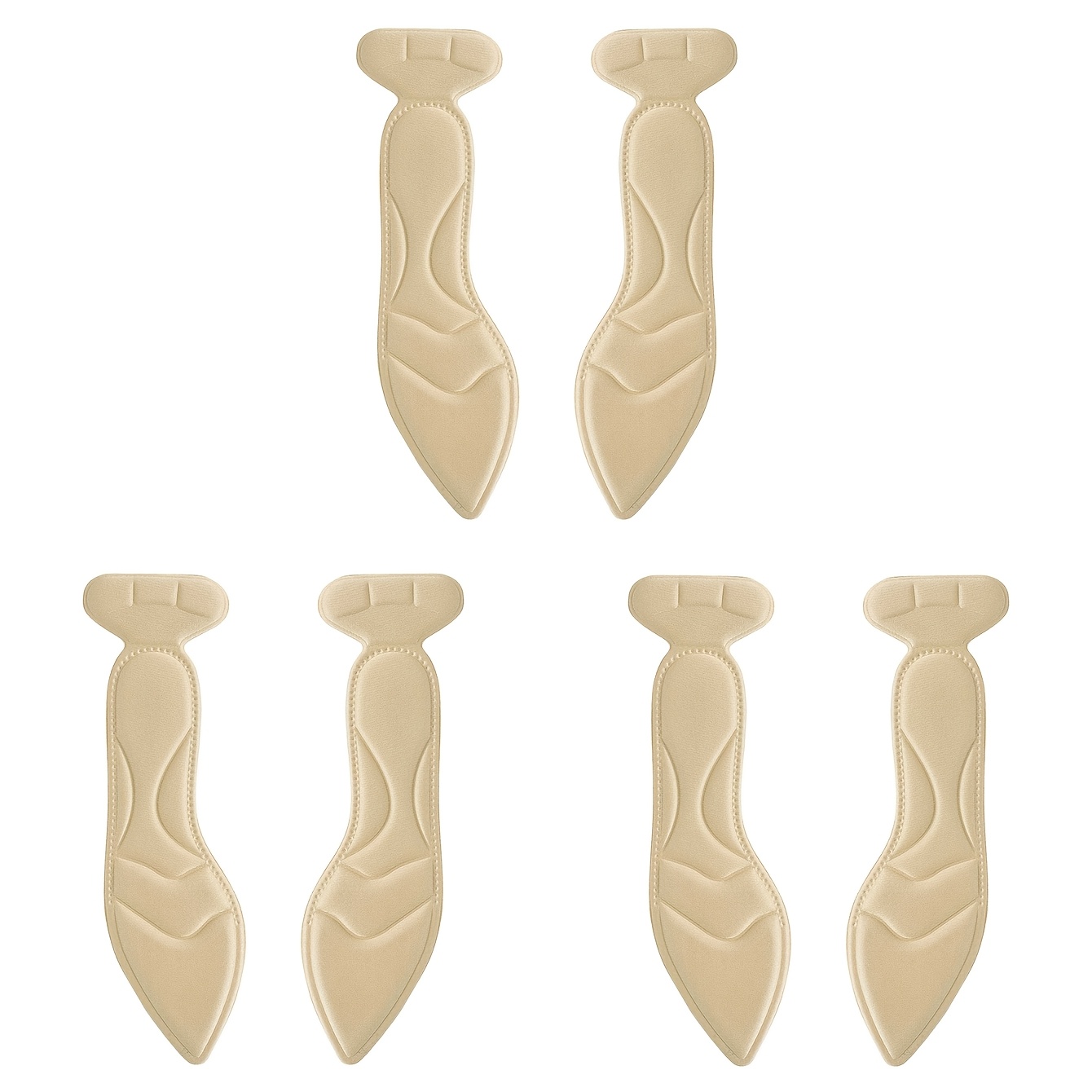 TEMU 3 /6 pezzi in memory foam per scarpe da donna con tacco , antiscivolo, , traspiranti, con protezione per il