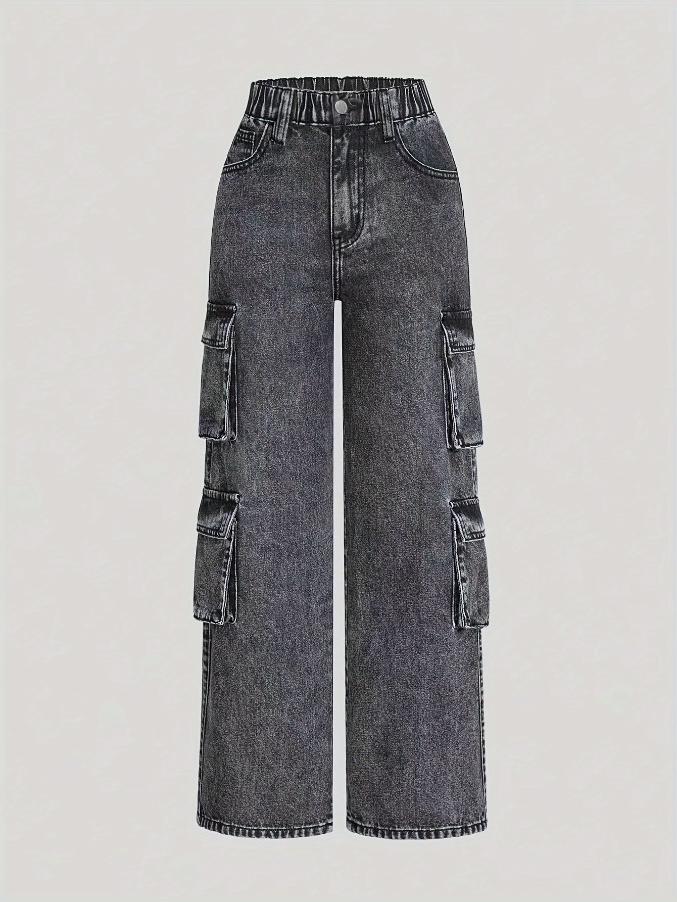 girls y2 cargo denim pants soft - Temu South Africa