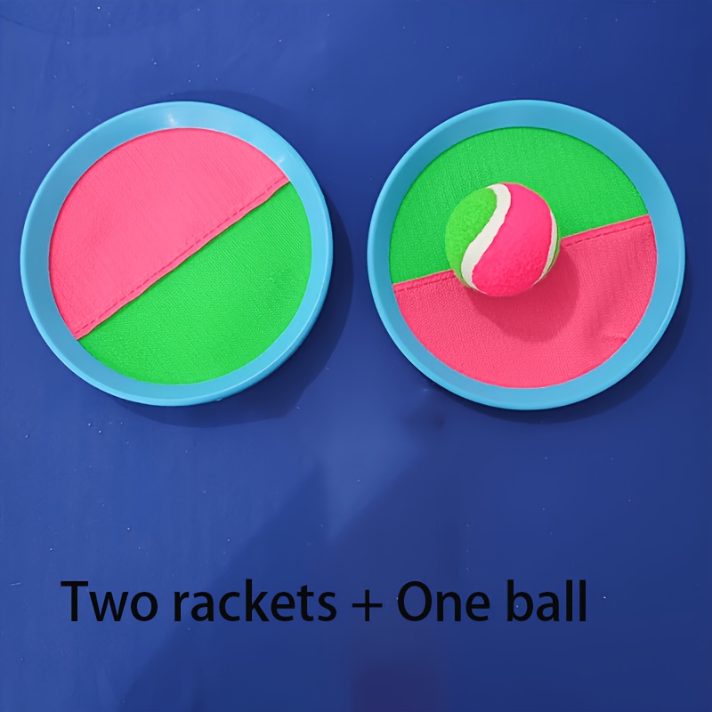 Image of Outdoor Games Ball Toy For Children, Toss And Catch Ball, Outdoor Sports Racket, , Yard Holiday Party Game Toys, Outdoor Interactive Throwing Sticky Ball Game Toy