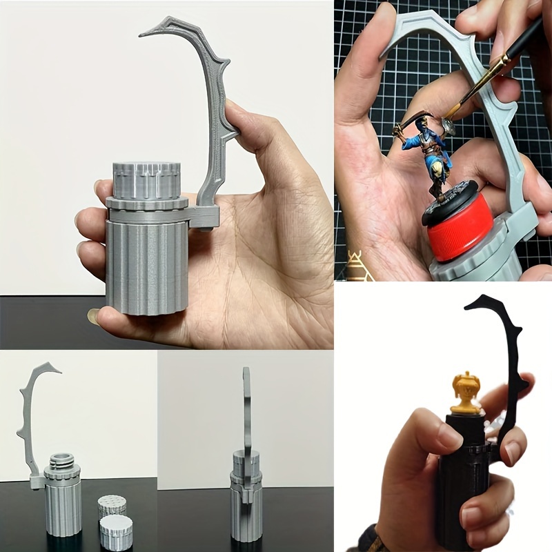 

1pc Adjustable Miniature Model Painting Handle, Rotatable Figure Painting Stand, Hobby Clamp Tool, With Diy Crafts, Drawing & Lettering Aid