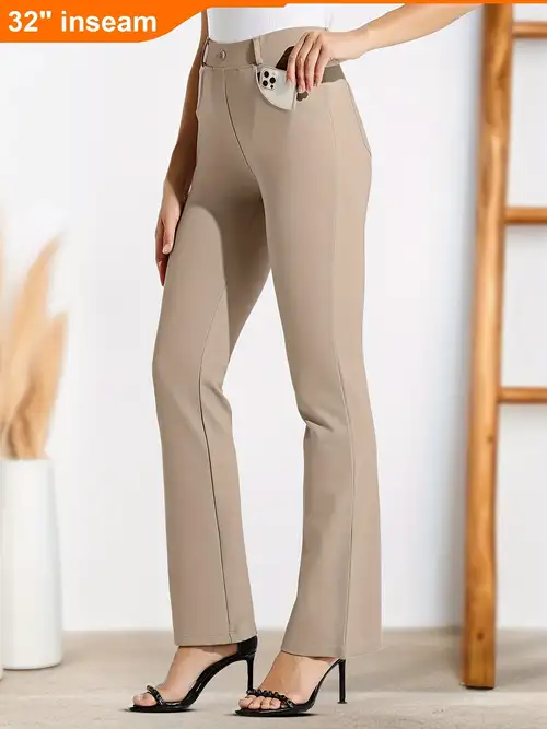 women's stretchy bootcut dress pants with pockets | Shop On Temu And Start Saving | Temu women's stretchy bootcut dress pants with pockets | Shop On Temu And Start Saving | Temu