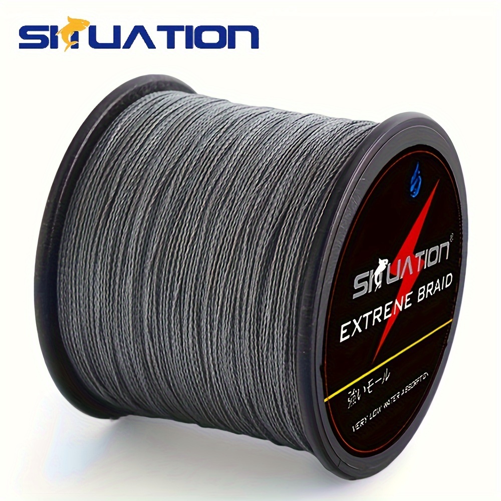 

Super Strong Fishing Line - 500m/1640ft 4-strand Multifilament Pe Anti-abrasion Braided Line For Smooth Long Casting, Available In 10-80 Lb Options