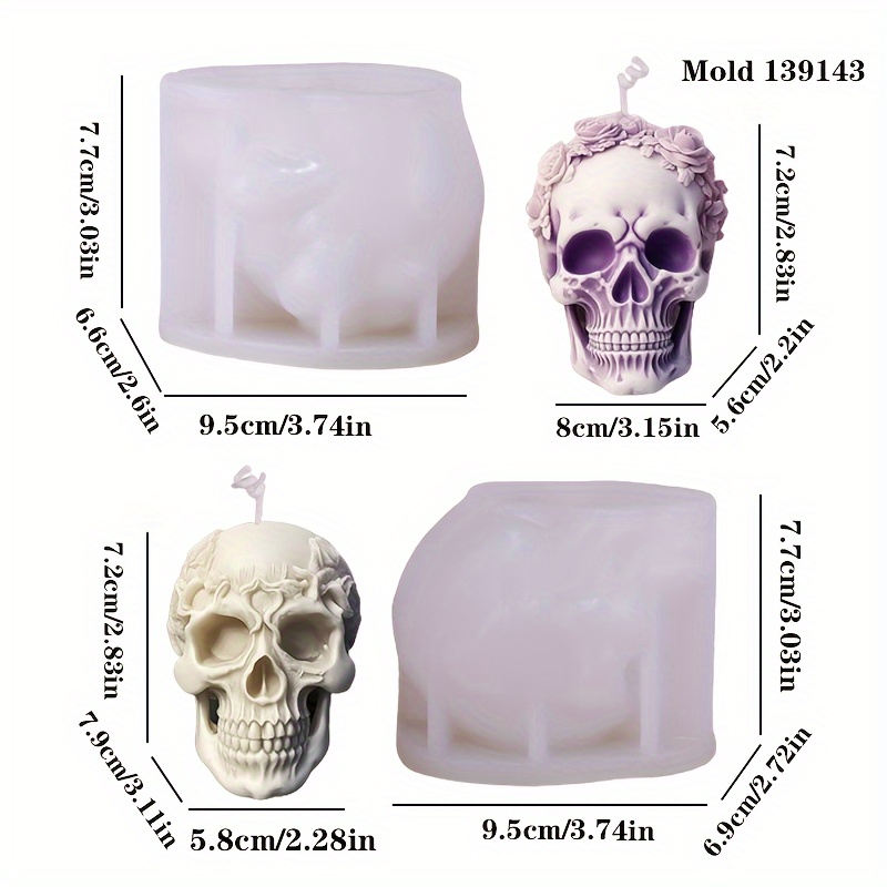 Resin Casting Molds 2pcs/rose Candle Silicone Mold Plaster Clay Epoxy Ultraviolet Resin Mold Silicone Mold Home Decoration