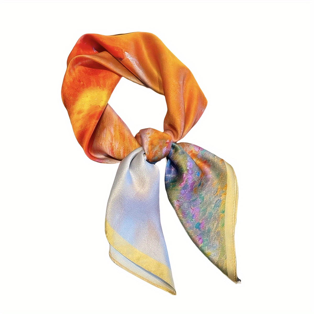 Sunrise Scarf 100% Lightweight Breathable, Versatile Neck  Scarf Head Wrap Bag Decor for Women, Perfect f