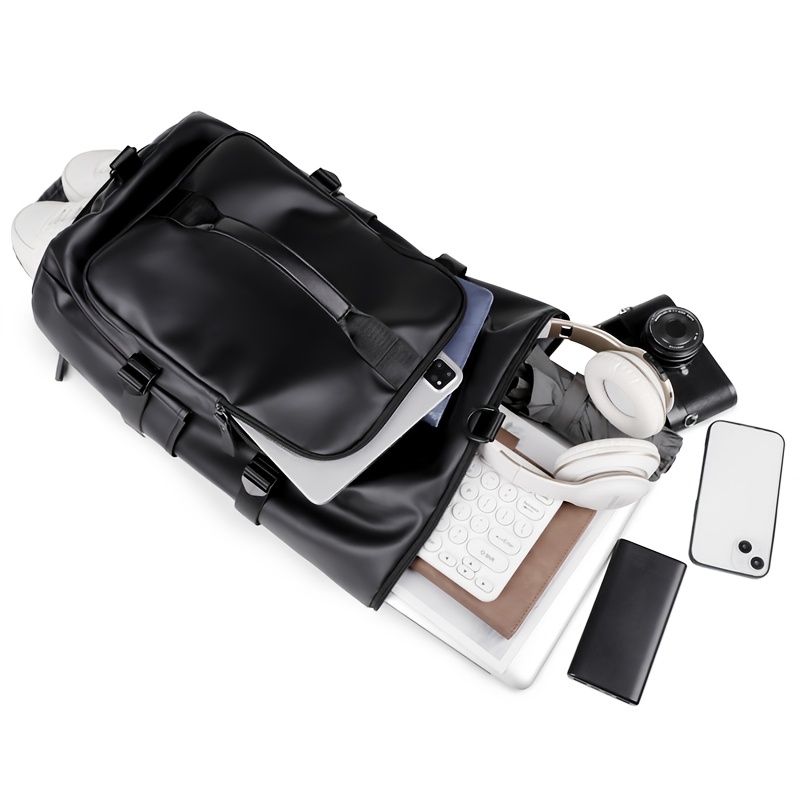 Large Capacity Men'S Backpack, Sports Travel Bag, Gym Tote, Hiking And Trekking Backpack, Cylindrical Shoulder Crossbody Bag