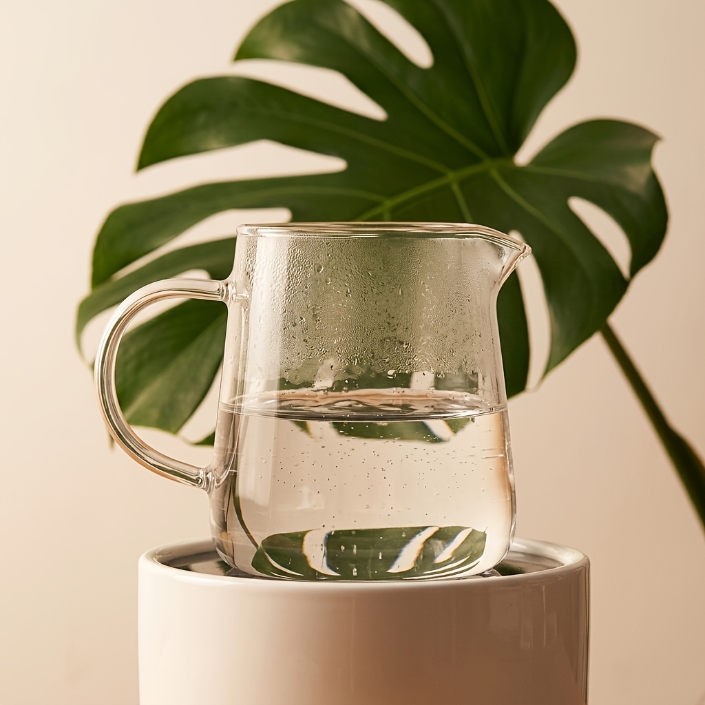 TEMU Vaso de vidrio de 300 ml, 1 ud./2 uds. - Vidrio de borosilicato de resistencia, resistente al y al frío, para lavavajillas, adecuado para