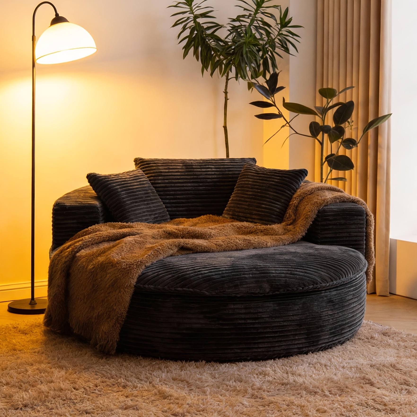 oversized comfy chair sold on Temu United States