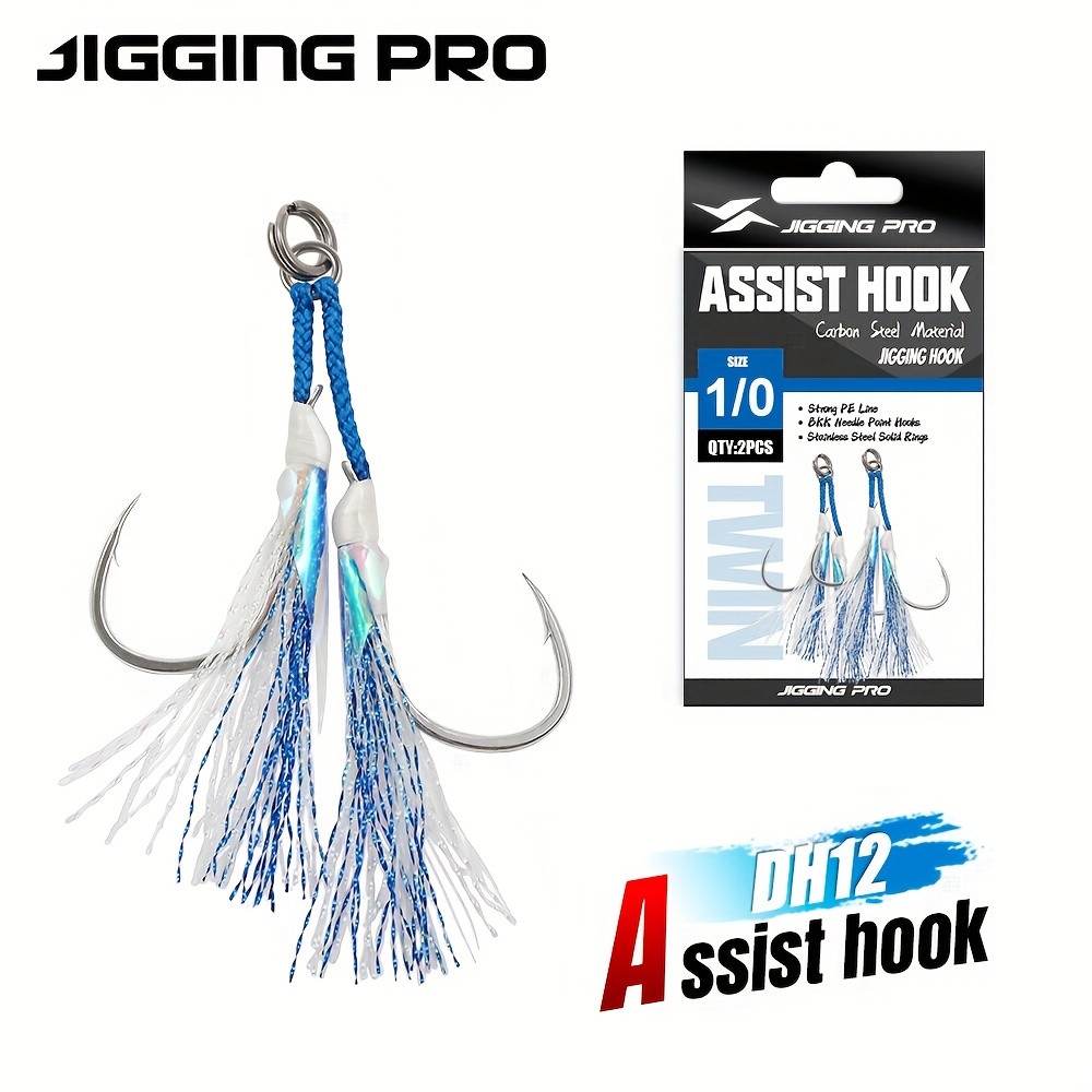 5 Pezzi Doppio Jigging Assist Hooks Saltwater Dancing