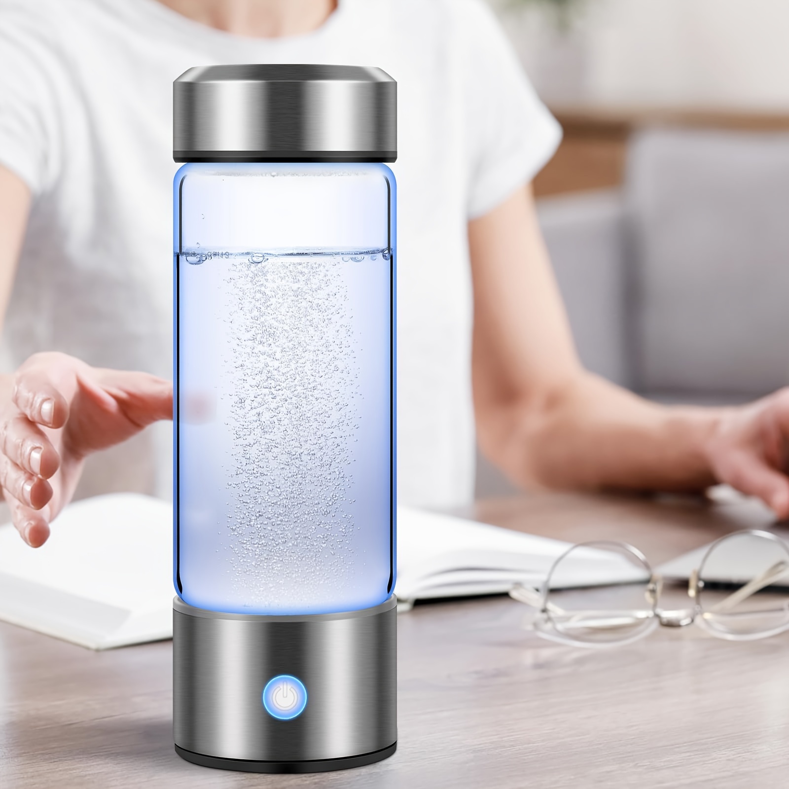 portable hydrogen water bottle   version 1000mah hydrogen rich water cup rechargeable   hydrogen gas generator   machine accessories suitable for home   fitness details 9