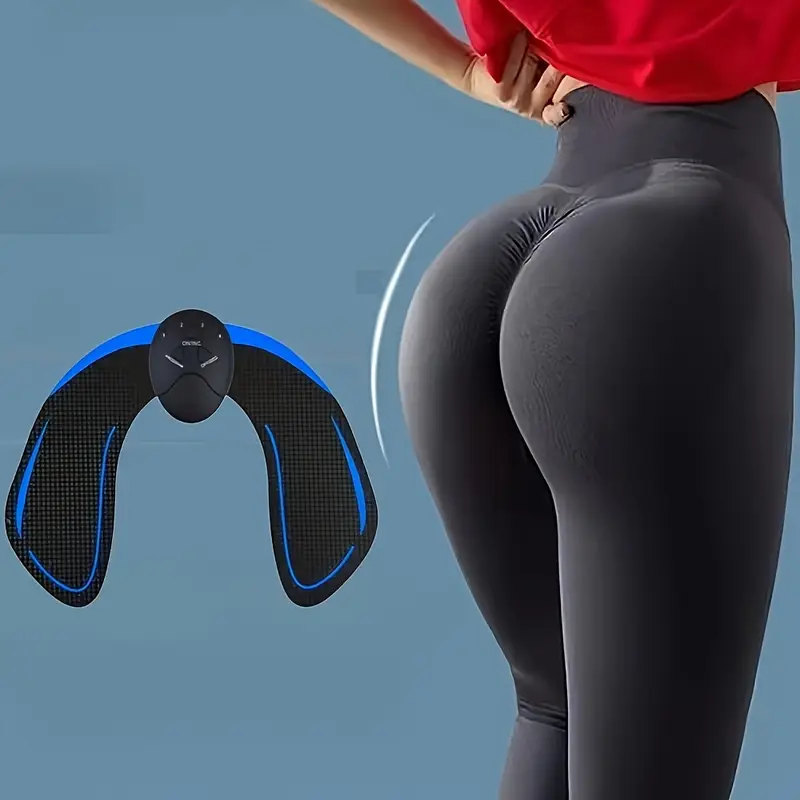 1 pieza masajeador de cadera de silicona con batería - equipo de fitness para el hogar para tonificar glúteos y piernas, diseño ergonómico, pilas aaa no incluidas 5