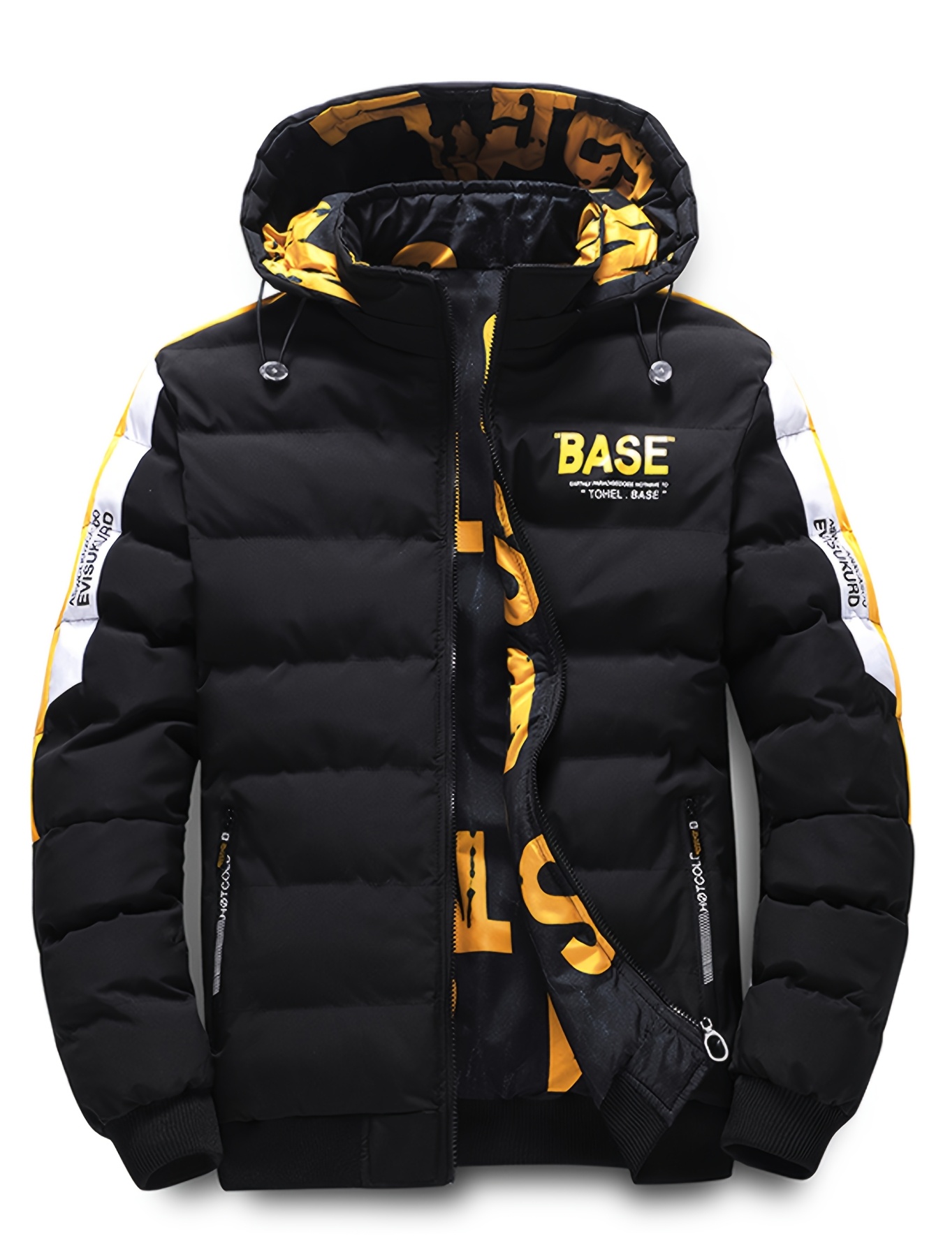 tuduoms Men's Down Jacket No Hood Winter Fashion Stand