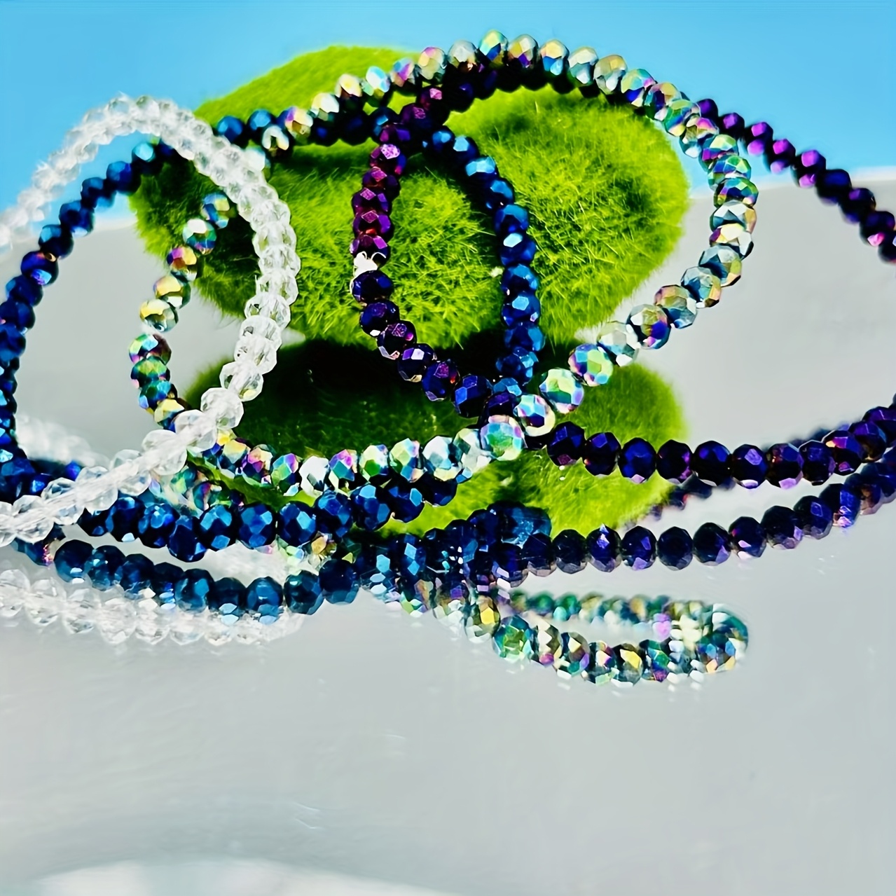 Image of Bohemian Style Glass Seed Bead Stackable Bracelet Set Of Four, Perfect For Daily Wear And Gift , Ideal For And Mothers