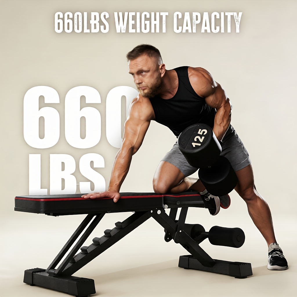 Adjustable Weight Bench for Full Body Strength Training
