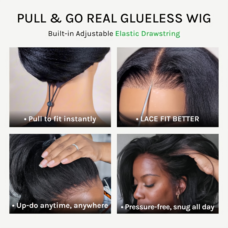 hair 7x5 lace front wig suitable for black   knots natural loose wave wig with curtain bangs drawstring closure fluffy hair density black frontal hairpiece for dreadlock free styles Product details 6