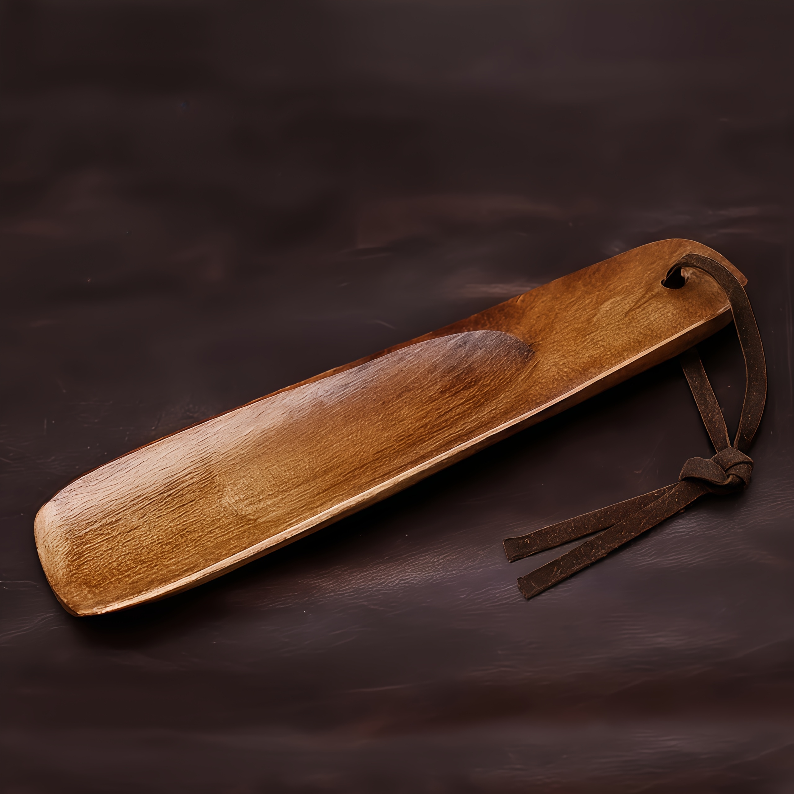 Image of 1pc Walnut Wood Shoehorn With A Long - , Made Wood, Suitable For Home And Hotel Use - A Perfect Gift For Mother's Day, Easter, And Thanksgiving